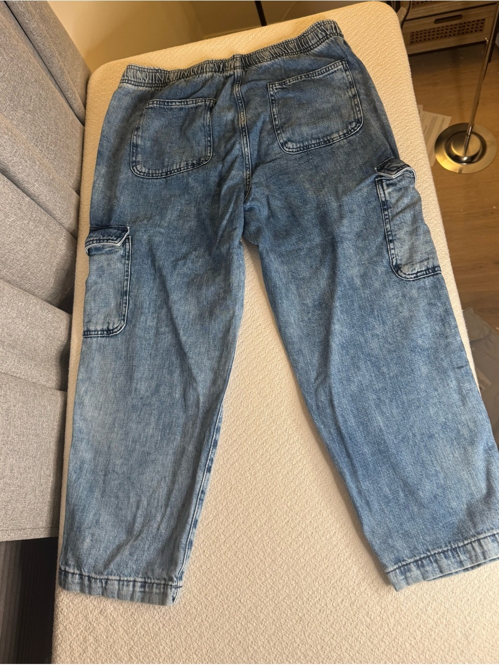 GAP Light Blue Denim Cargo Pants